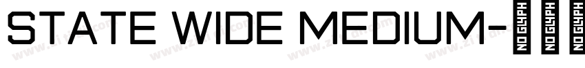State Wide Medium字体转换
